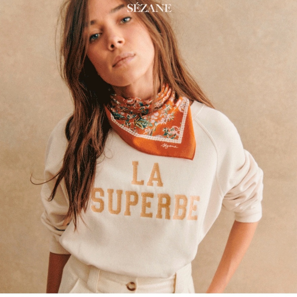 Sezane Cream 'La Superbe' Sweater